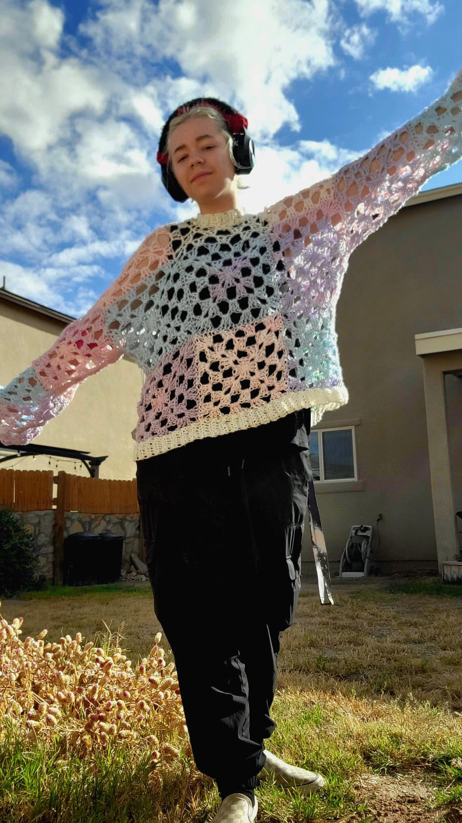 Rory's Made-To-Measure Granny Square Sweater PATTERN/ Unisex Crochet Granny Square Pullover Pattern/ Crochet Sweater Pattern / Size Inclusive Crochet Pullover Pattern